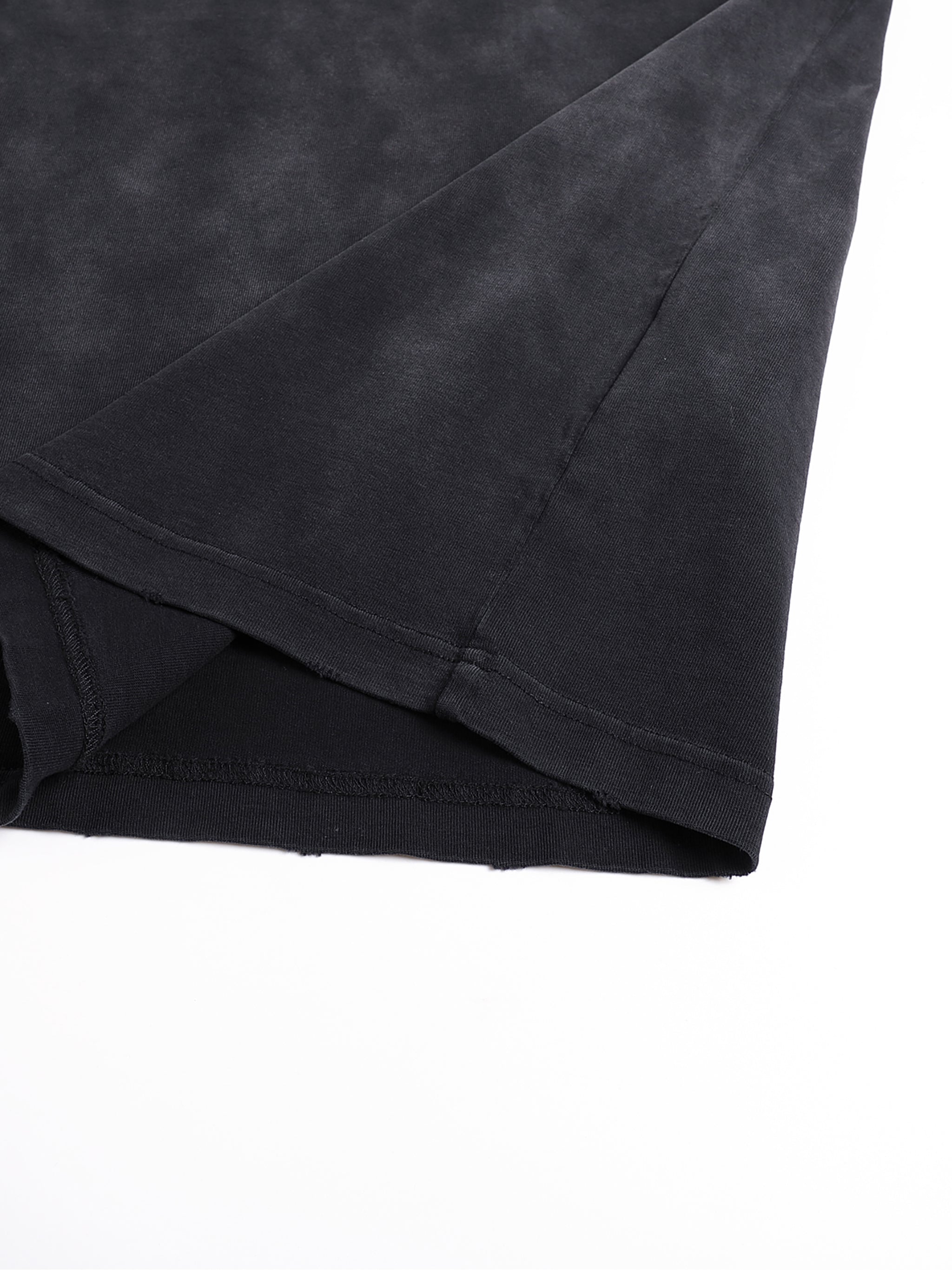 Green knight,Vintage Washed,Hand-frayed,Black,Ruberta