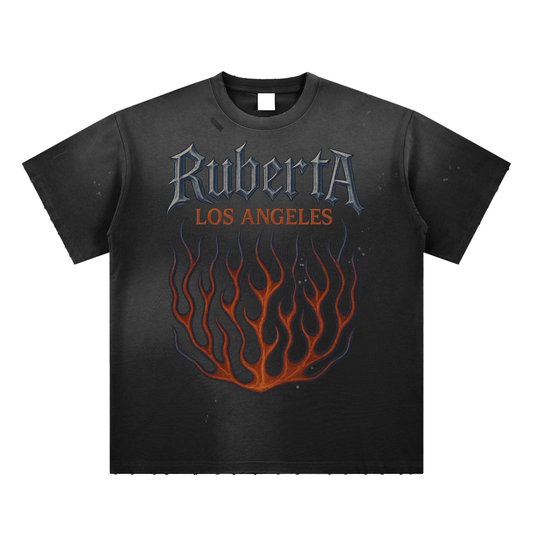 Hand-frayed,Paint-splatter,Fire Axe,Ruberta