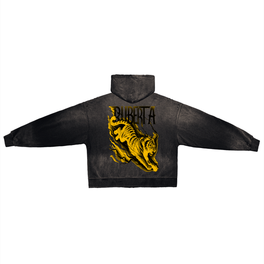 Electric Tiger Yellow/Black Zip Hoodie