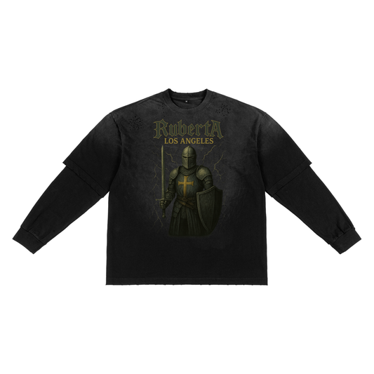 Sunfade,Hand-frayed,Two-piece,Green Knight,Black